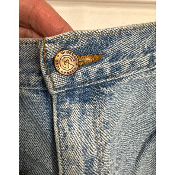 Vintage Giorgio Saint Angelo Blue Jean Shorts high waisted size 14 - Picture 5 of 12